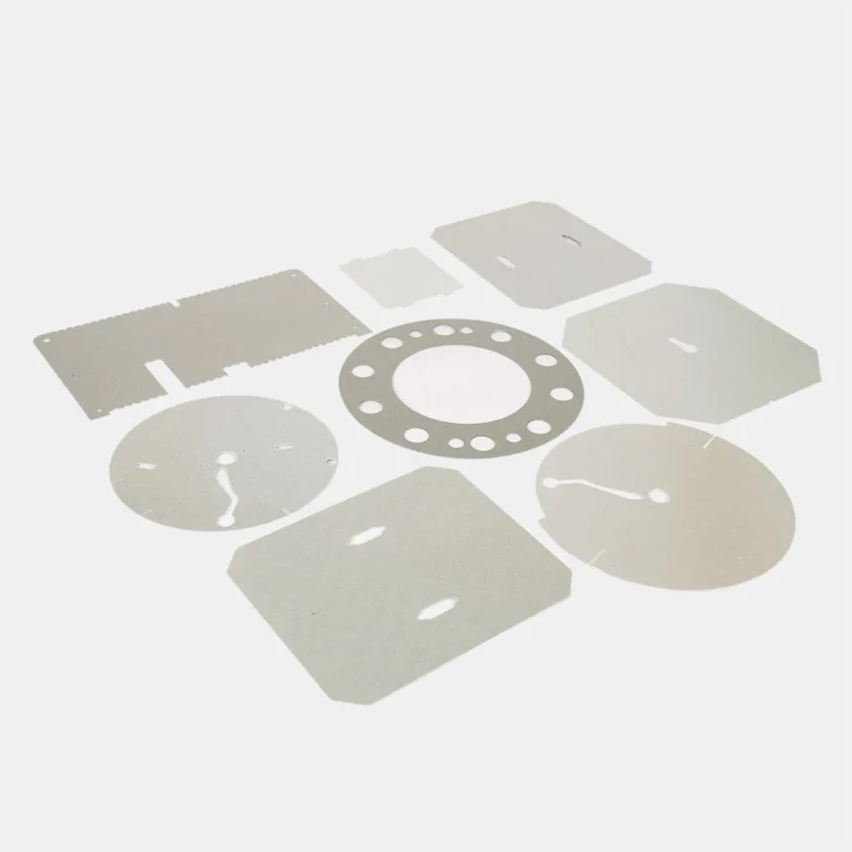 Cut mica rings and flat component profiles
