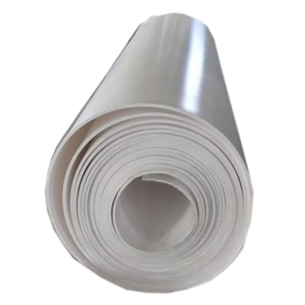 Expanded PTFE sheet material in a roll