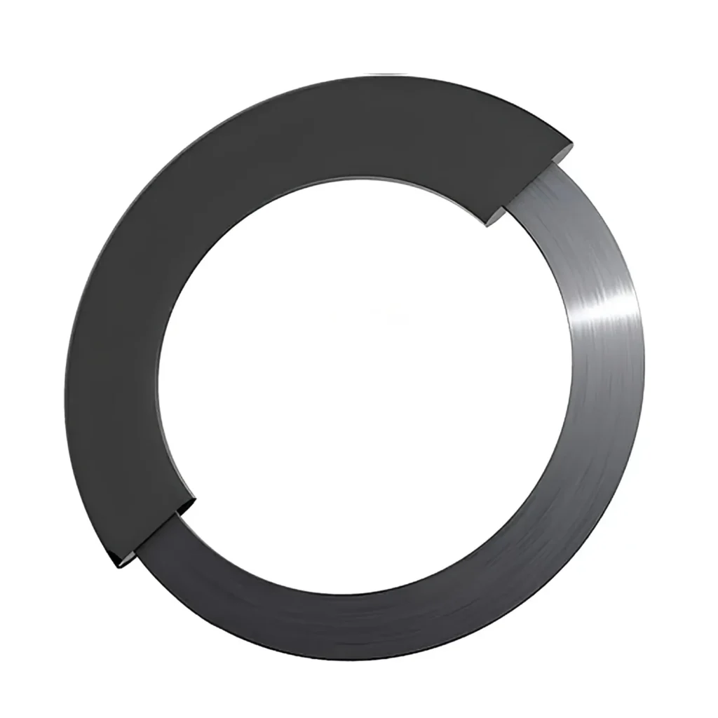 Cutaway illustration of a faced kammprofile gasket