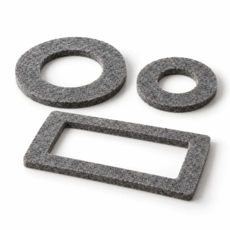 Felt Gaskets on a white background