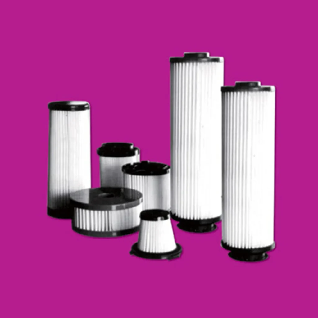 Filter elements illustrating a membrane application